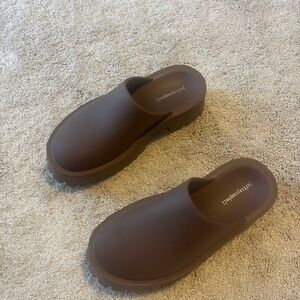 Jeffrey Campbell Brown Clogs